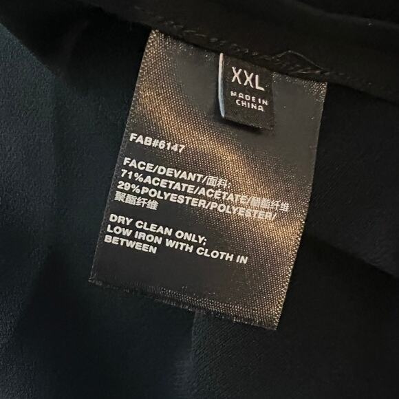 Lafayette 148 Blouse Ruffle High Neck Button Back Women Size XXL NEW - Picture 11 of 13